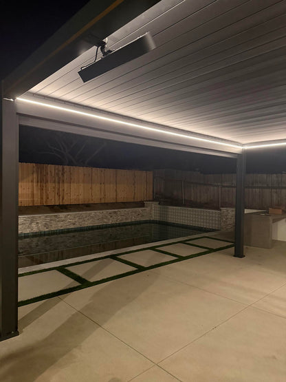 Villa Pergola 2.0 - Motorized Louver w/ Lighting