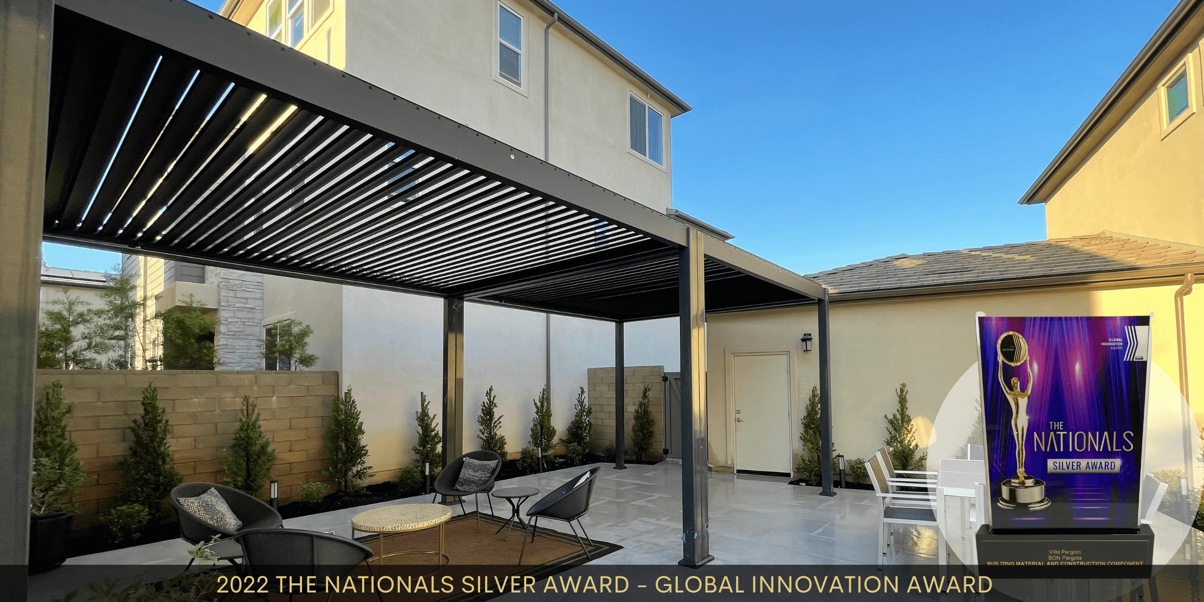 Bon Pergola - Shop Modern Motorized Louver Pergola Kits CA