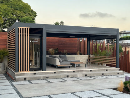 Premium Slat Aluminum Fencing - Villa Pergola