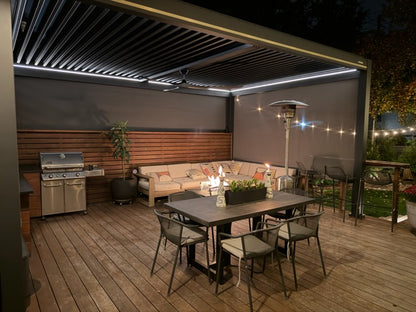 Villa Pergola 2.0 - Motorized Louver w/ Lighting