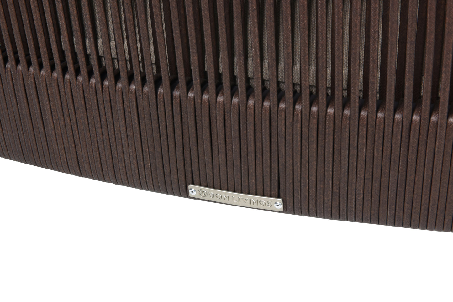 The woven panels are accented with the BON LIVINGS logo.