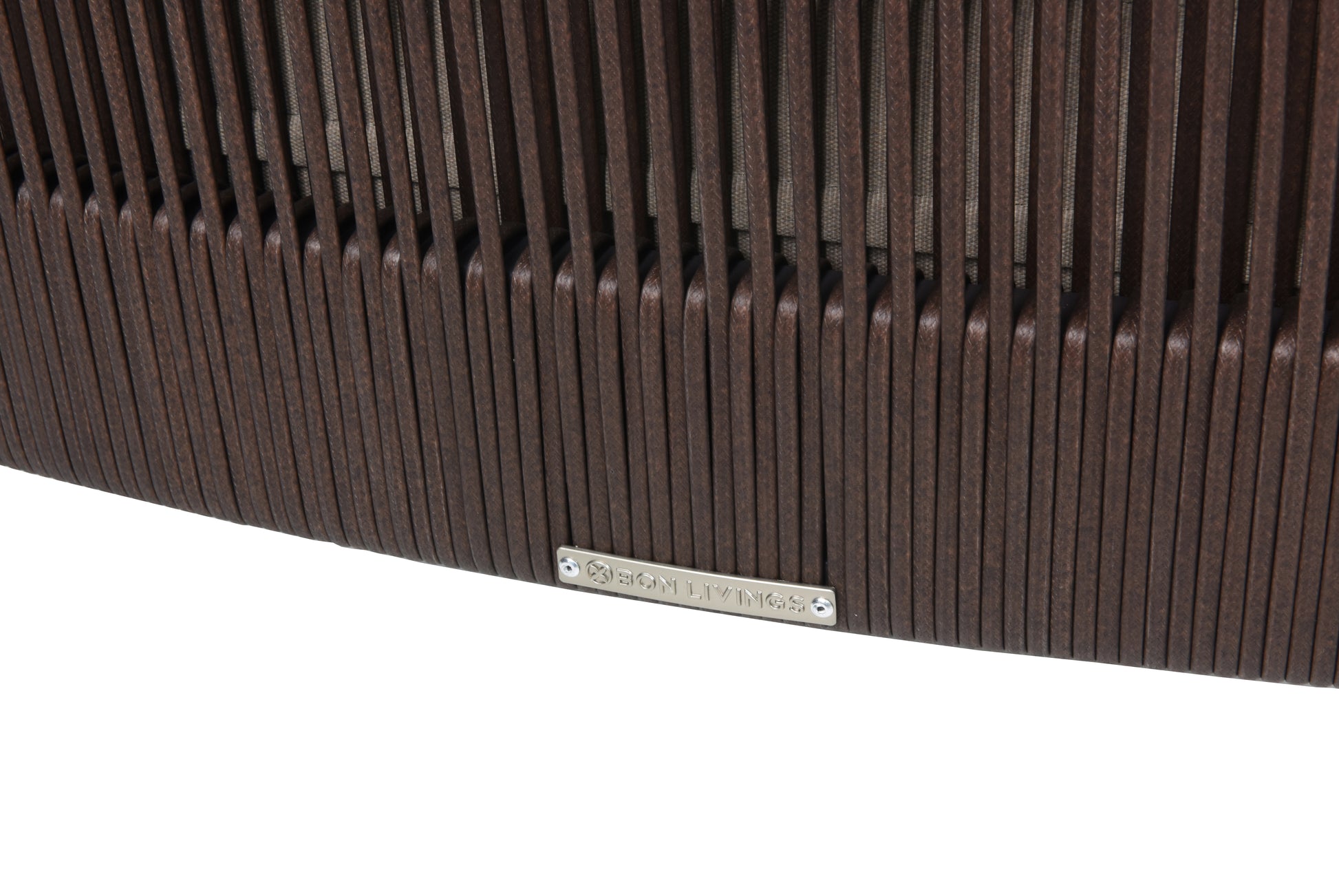 The woven panels are accented with the BON LIVINGS logo.