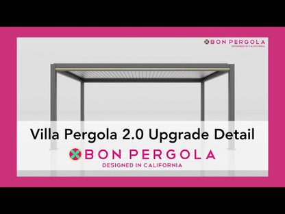 Villa pergola 2.0 - Motorized Louver w/ Edge Lighting
