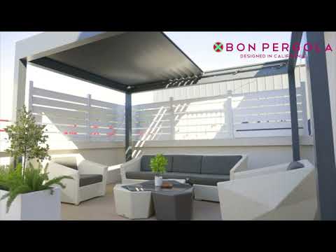 Grand Retractable Pergola - Motorized W/ Lighting  (Pre order Dec)